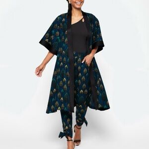 Elegant Black and Blue Women's set.